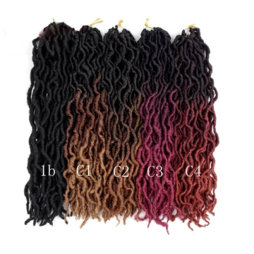 synthetic hair 18inch industries braid goddess dreadlocks faux locs crochet twist braids hair extension installer locs natural
